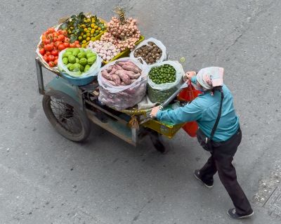 Marchands fruits légumes Trung Dong