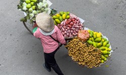 Marchands de fruits et légumes de Trung Dong